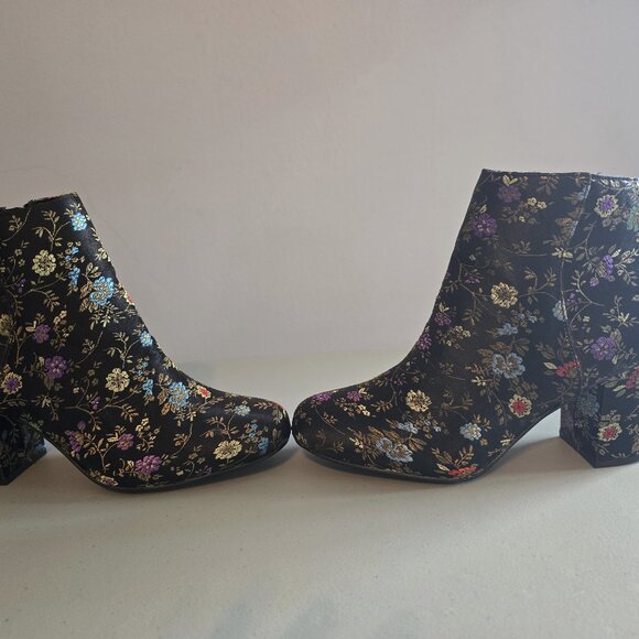 Diba Floral Ankle Boots – Size 8 - Picture 2 of 4
